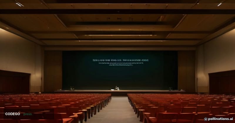 # Image Prompt:

A high-level international monetary conference hall in Bangkok, photographed from a mid-stage angle capturin